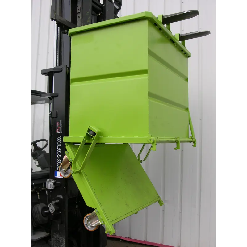 CONTENEDOR CON FONDO ABATIBLE CON TAPA POLIURETANO